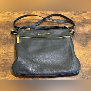 Michael Kors Black Pebbled Leather Crossbody Bag